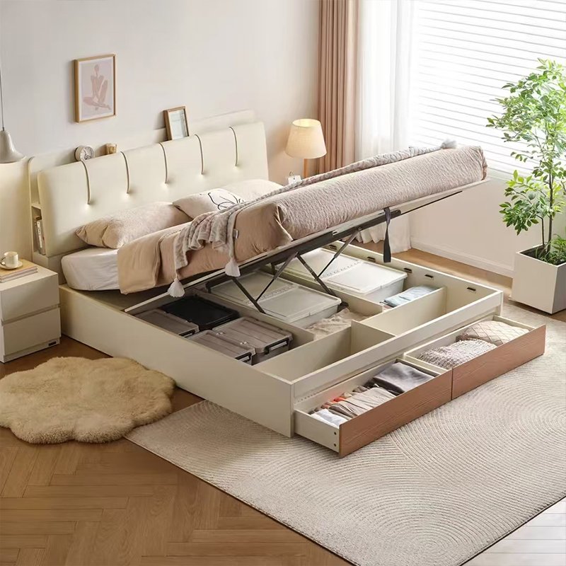 سرير خشب ابيض 180 سم