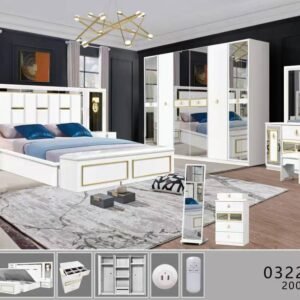 غرف نوم مودرن متكاملة 7 قطع كود (0322)