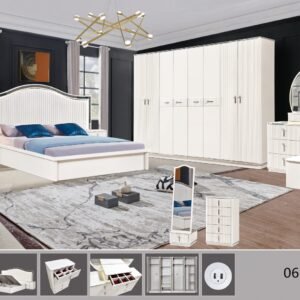 غرف نوم مودرن متكاملة 7 قطع كود (0639)