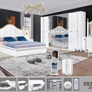 غرفه نوم متكاملة 7 قطع كود(0821)