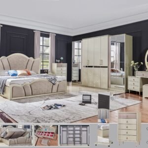غرف نوم مودرن متكاملة 7 قطع كود (258)