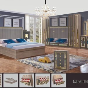 غرف نوم مودرن متكاملة 7 قطع كود (906)